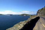'Slea  Head' op de achtergrond de Blasket eilanden. Zuid-west Ierland.